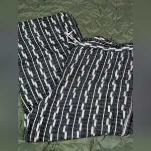Chic Black and White Patterned Joggers